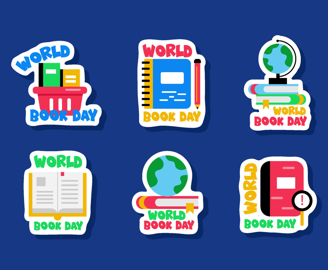 World Book Day Stickers Set