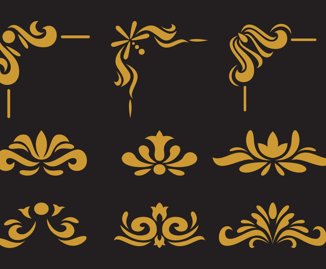 Gold Border and Decorative Frame