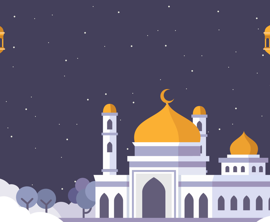 Islamic Mosque Building Background