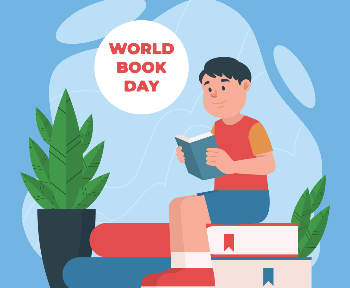 A Boy Is Reading A Book