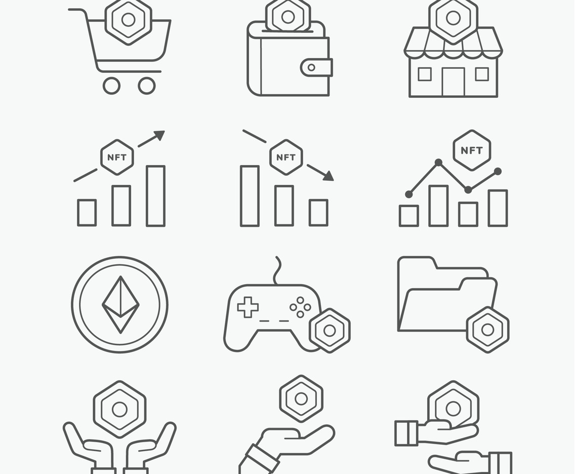 NFT Line Icon Set