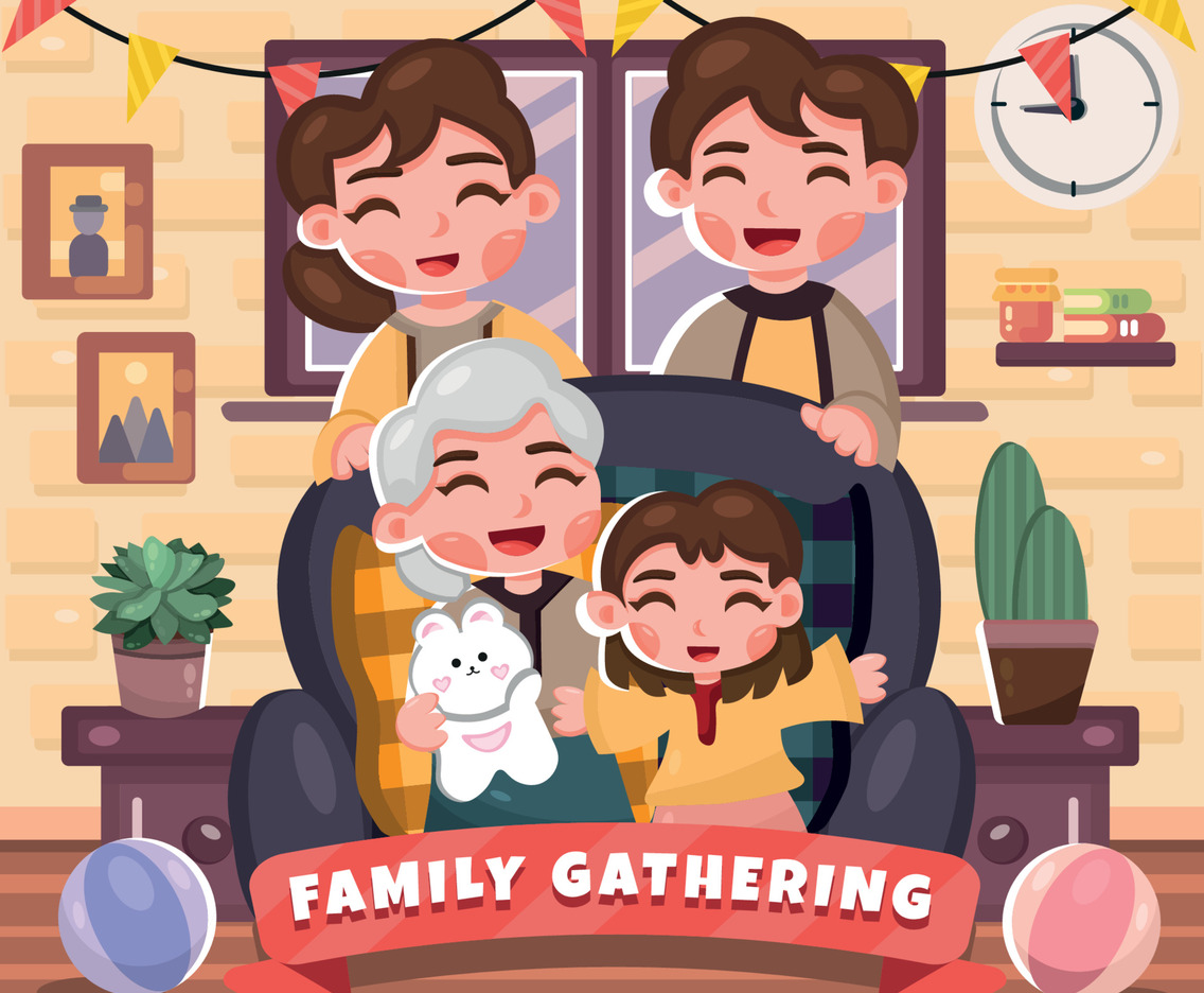 Happy Family Gathering Indoor Concept