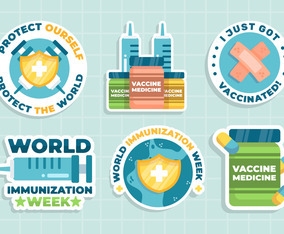 World Immunization Week Sticker Pack