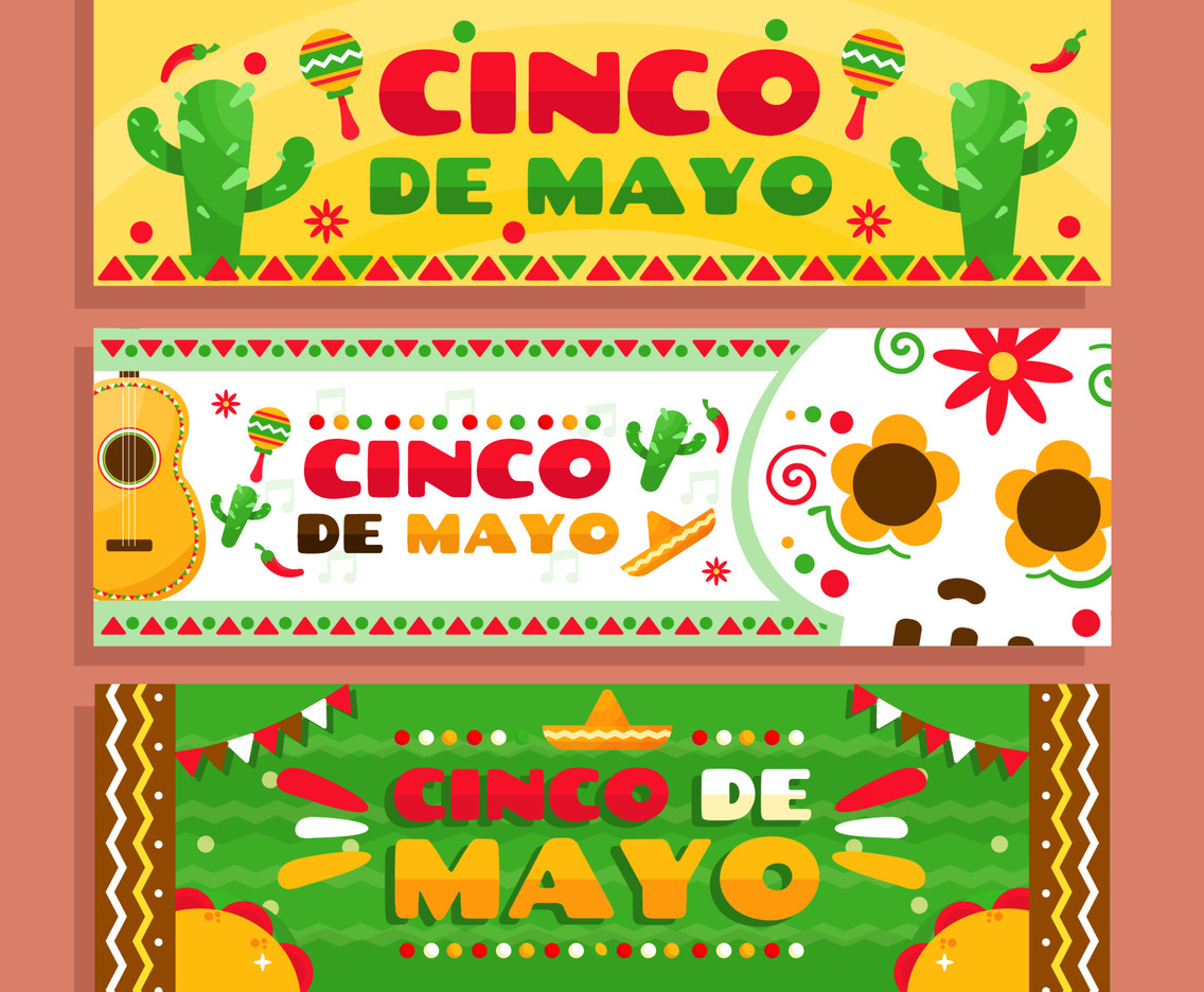 Cinco De Mayo Celebration Banners