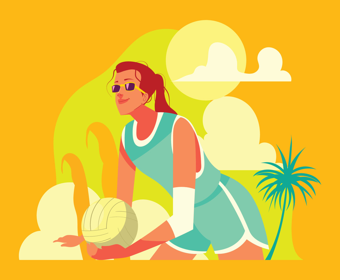 Female Beach Volley Player