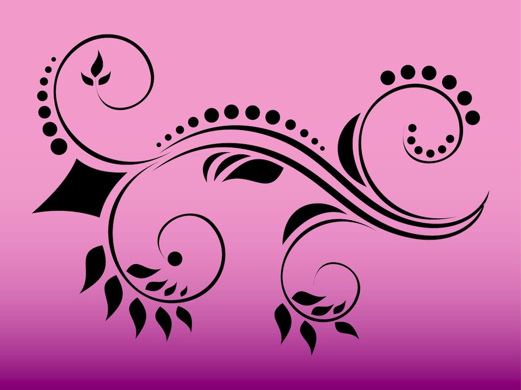 Floral Swirls Graphics