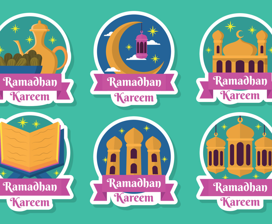 Fasting Month Stickers Set