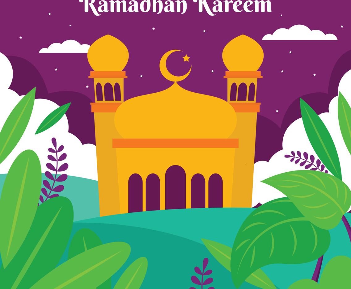Fasting Month Mosque Background