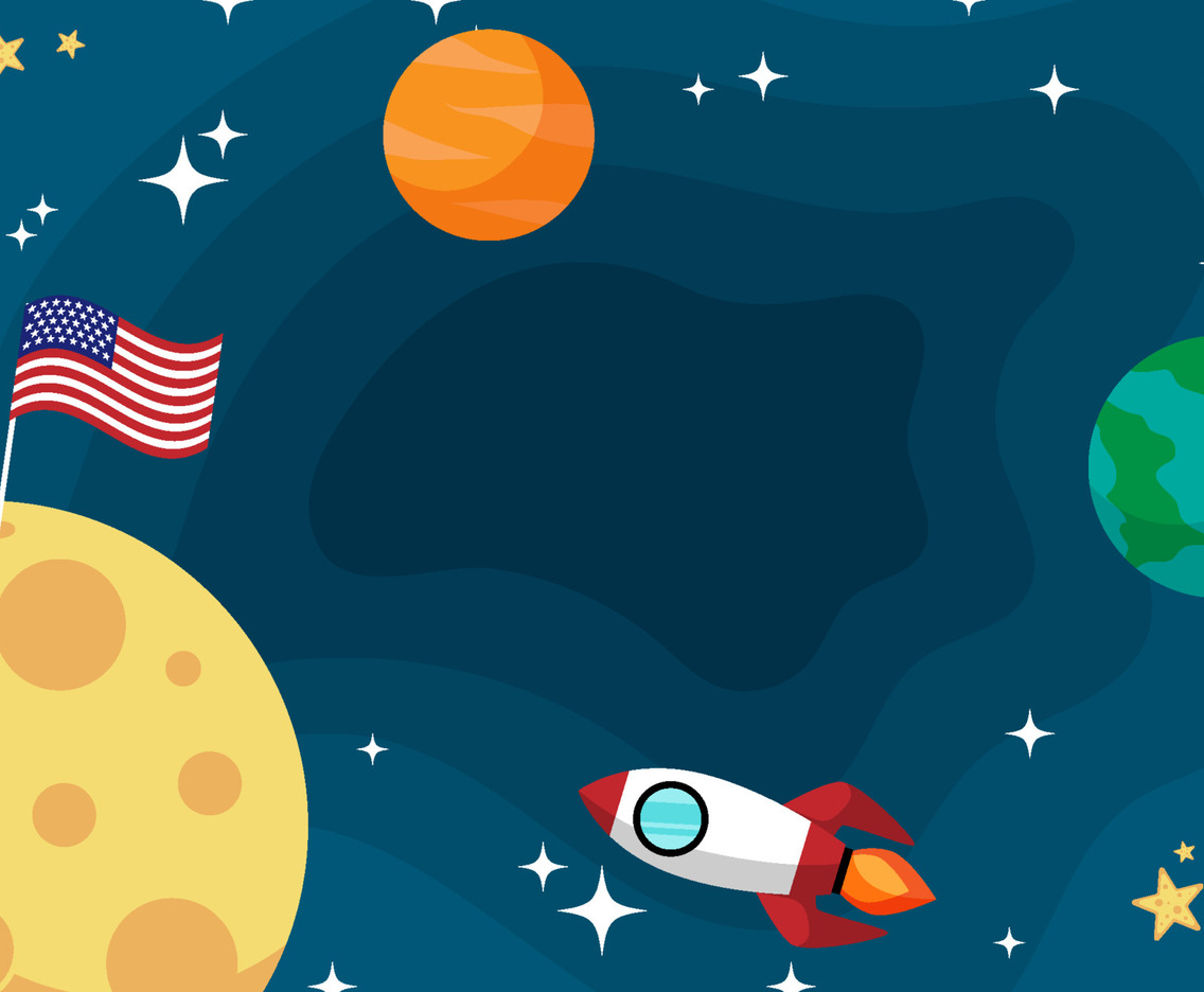 National Moon Day Background