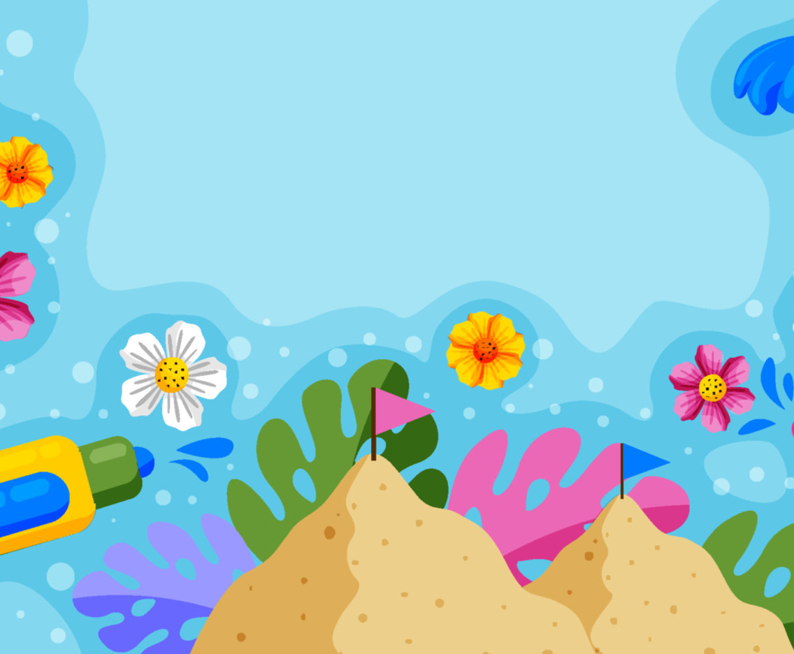Songkran Water Festival Background