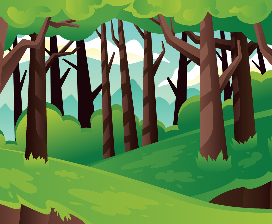 Summer Forest Scenery Background
