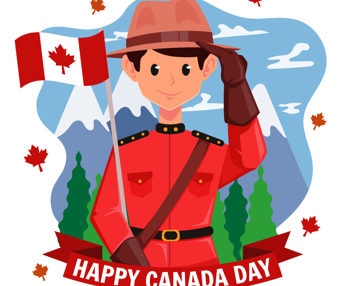 Happy Canada Day Concept