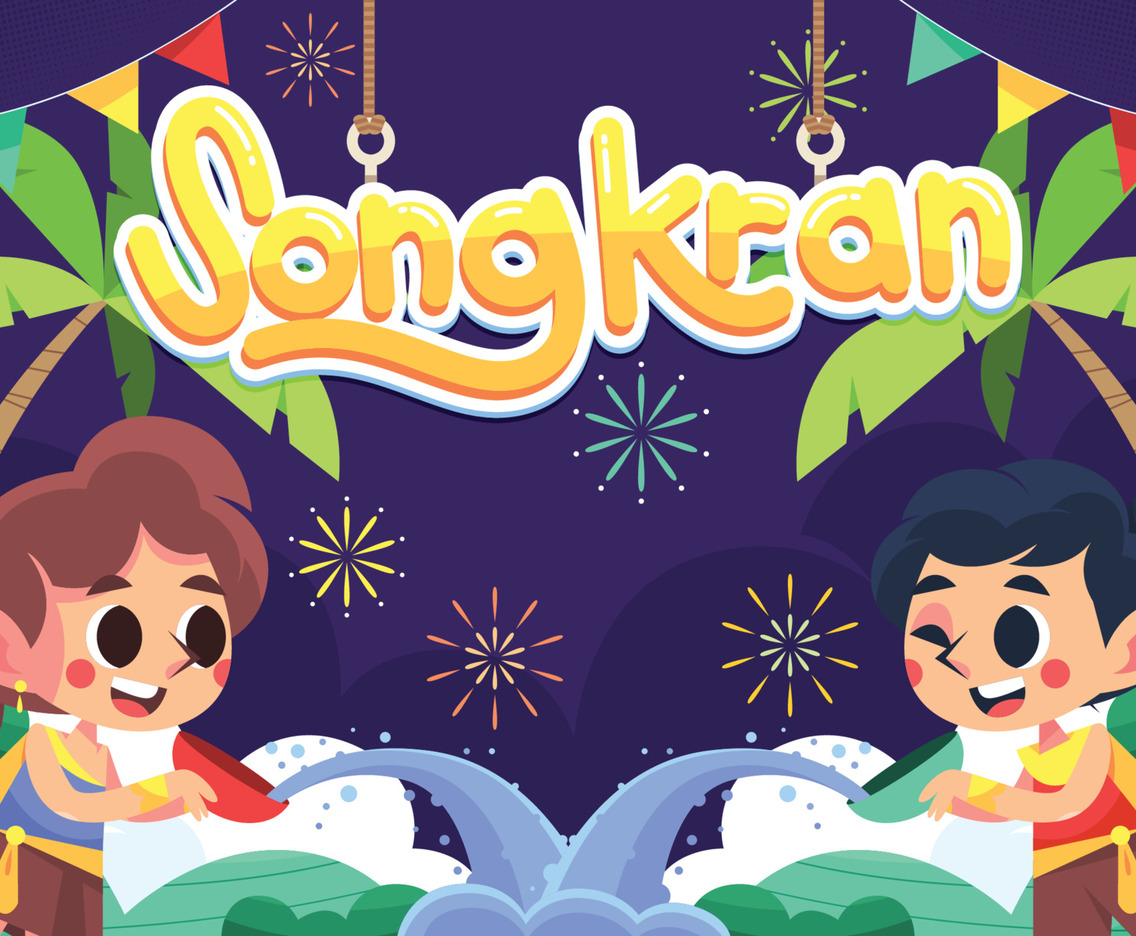 Playing With Water During Songkran Festival