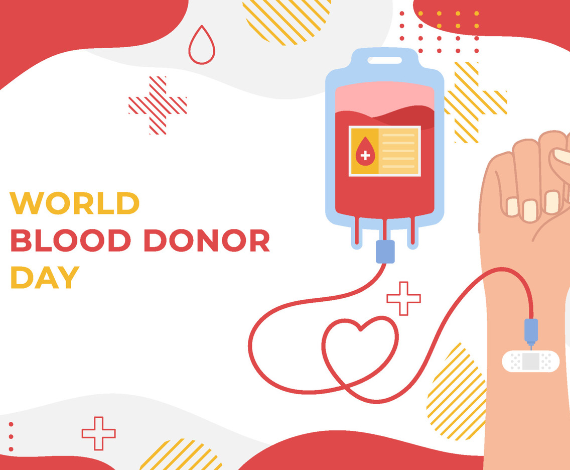 World Blood Donor Day Background Template