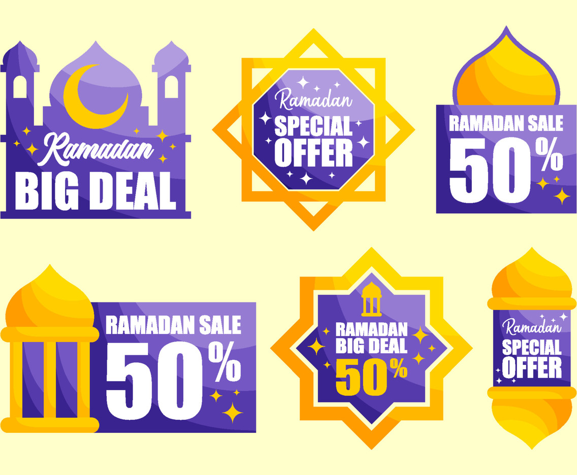 Ramadan Sale Label Set