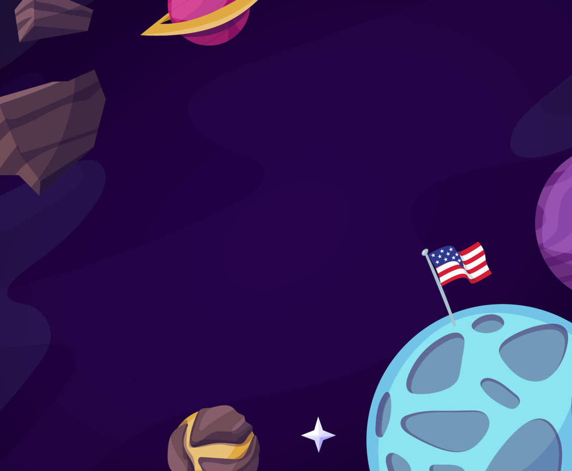 National Moon Day Background