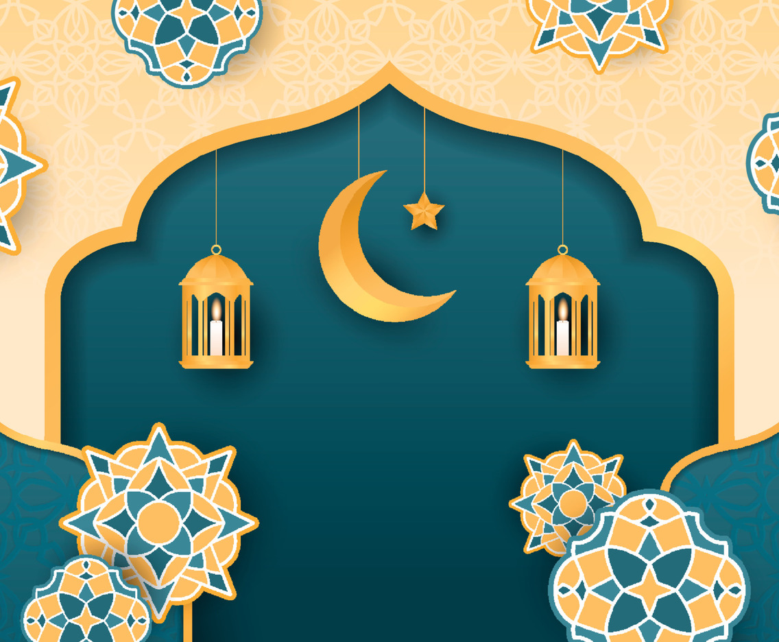 Ramadan Kareem with Arabic Ornament Background