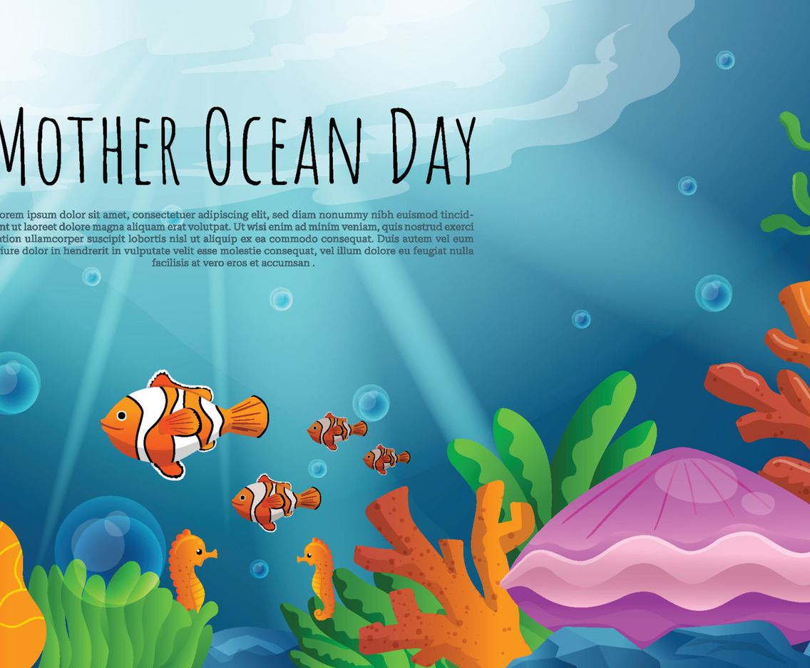 Mother Ocean Day Background