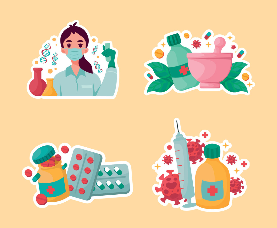 Medicines Sticker Collection