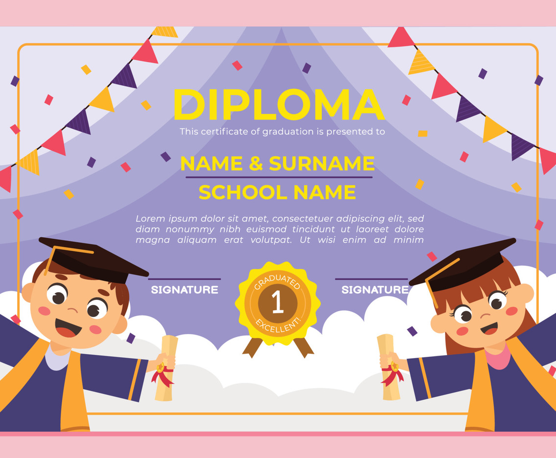 Kindergarten Certificate Template