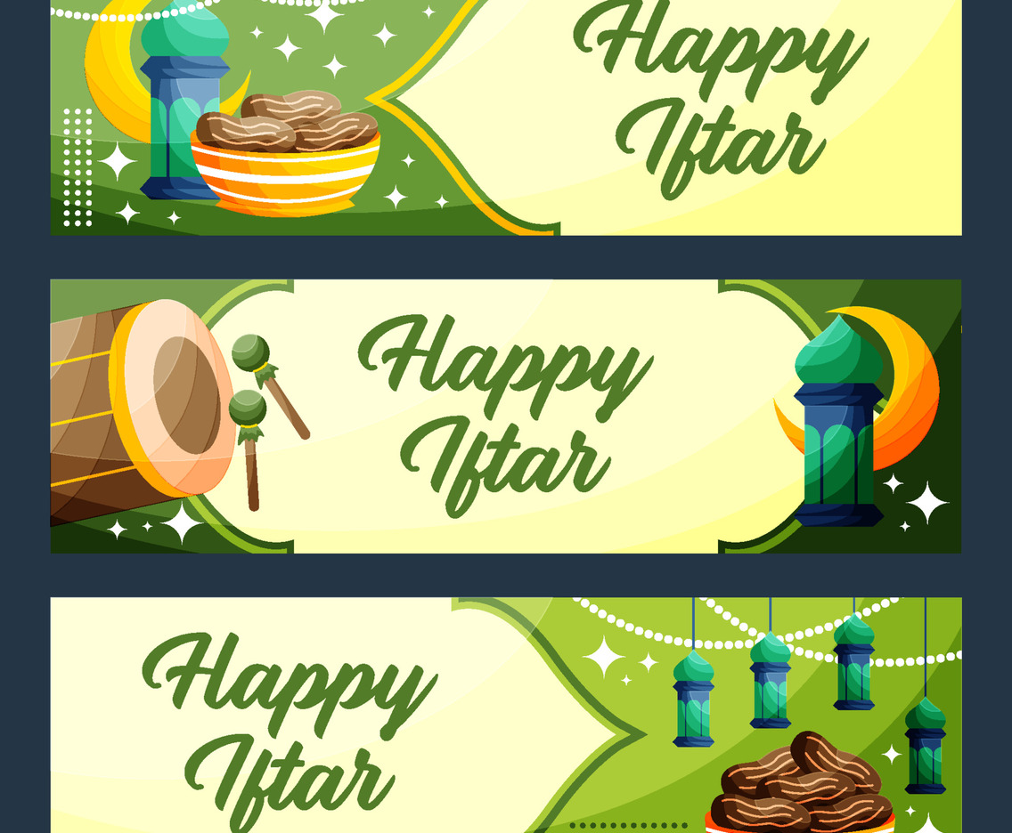 Happy Iftar Banner Template