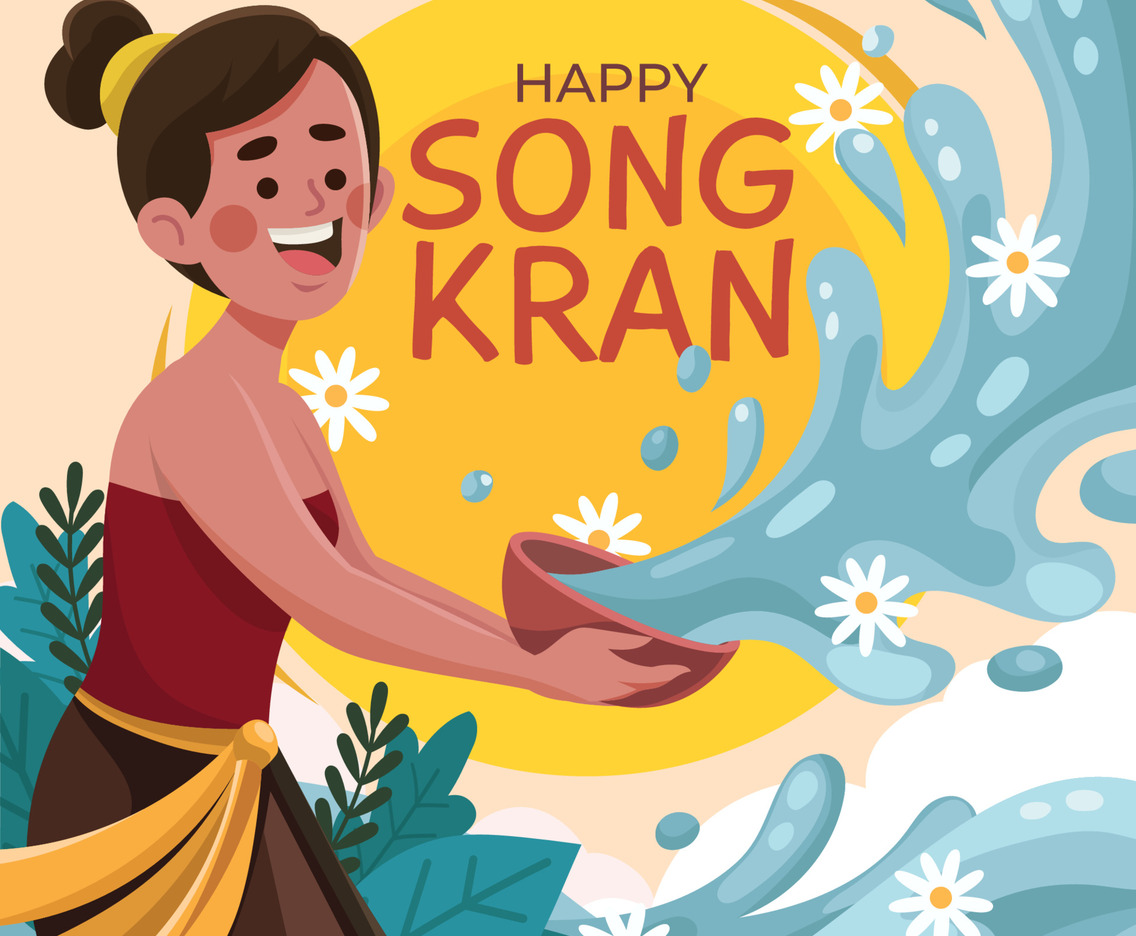Songkran Festival Concept