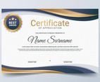 Modern Abstract Certificate Template