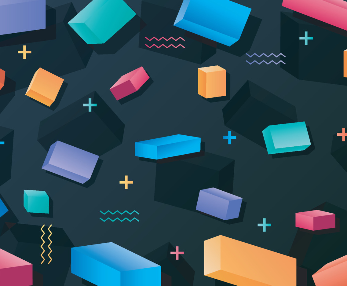 Abstract Background with Colorful Rectangles