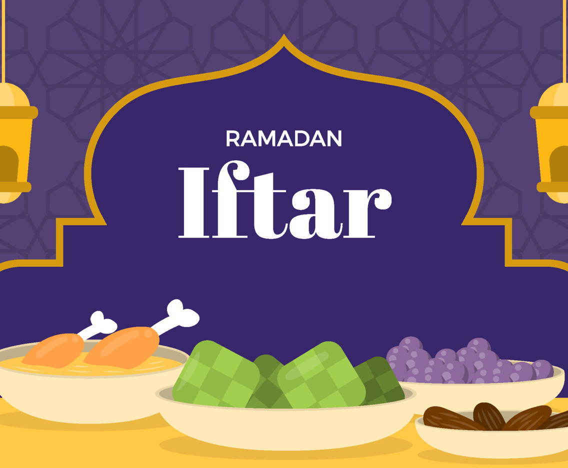 Ramadan Iftar With Dates Kurma and Ketupat