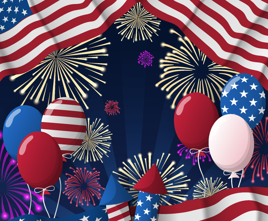 Background of USA 4th of July