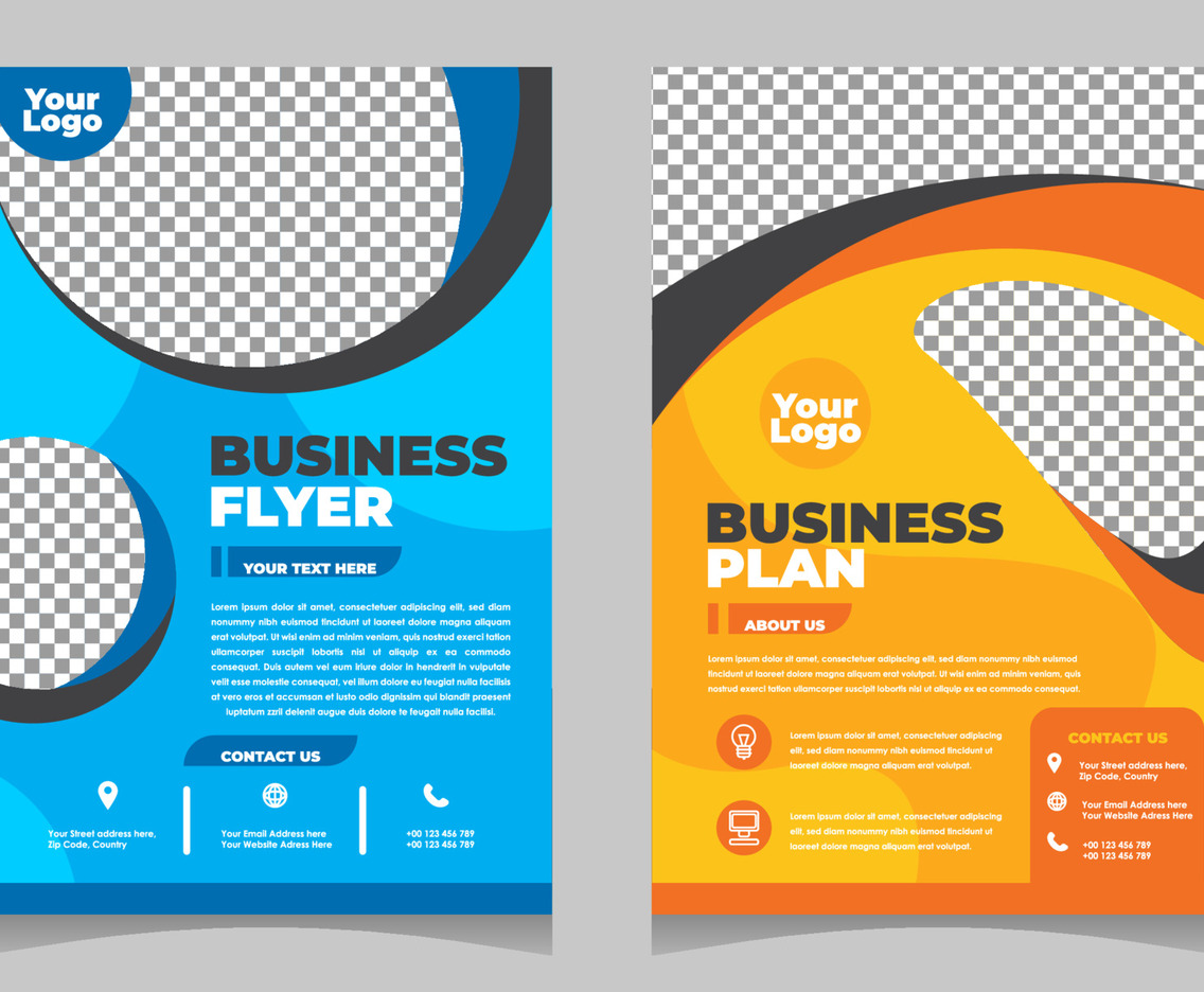 Business Flyer Template Design Concept