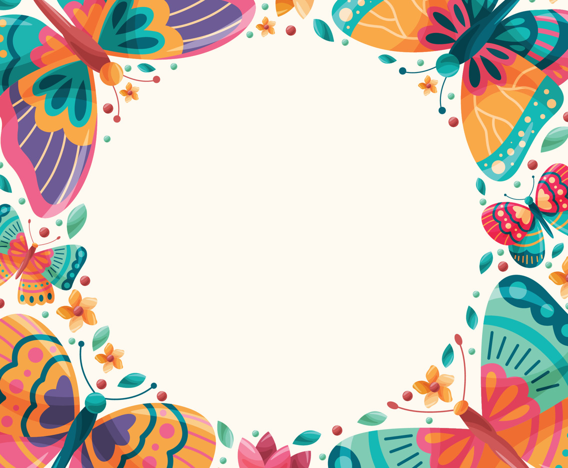 Spring Insect with Flower Background