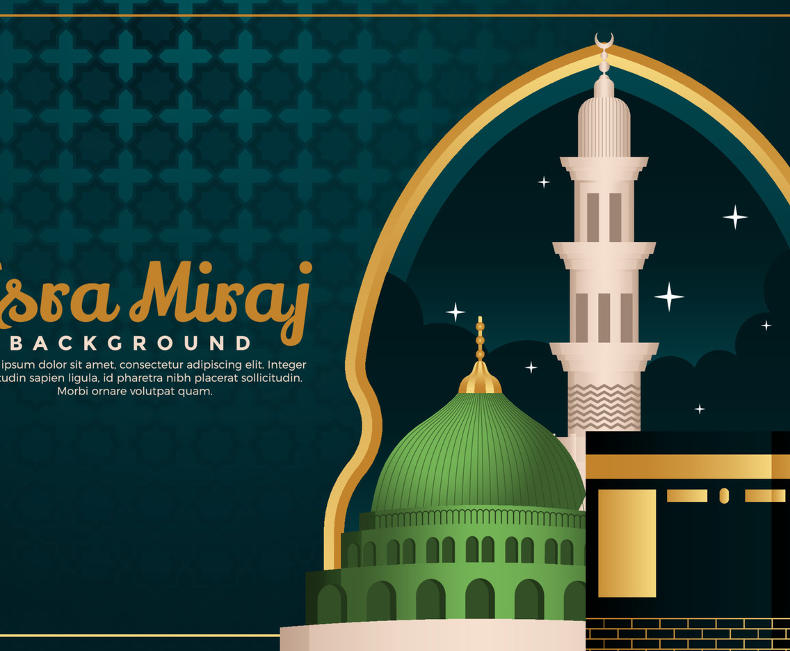 Isra Mi'raj Background Concept