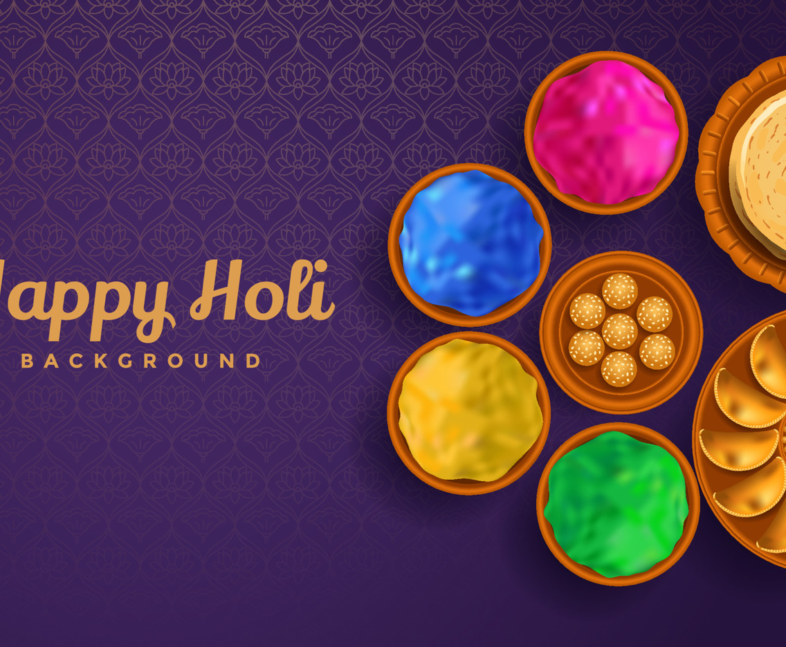 Happy Holi Background Concept