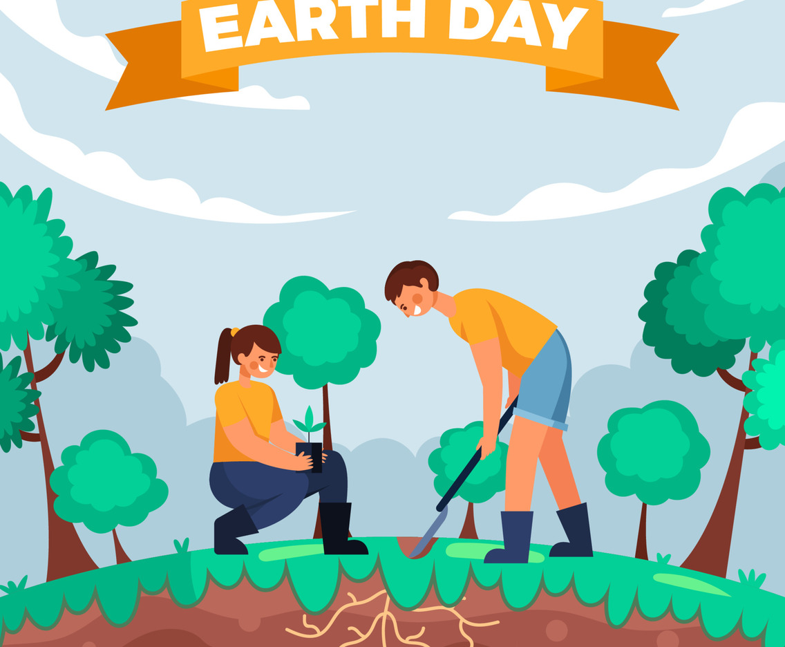 Love Our Earth in Earth Day Concept