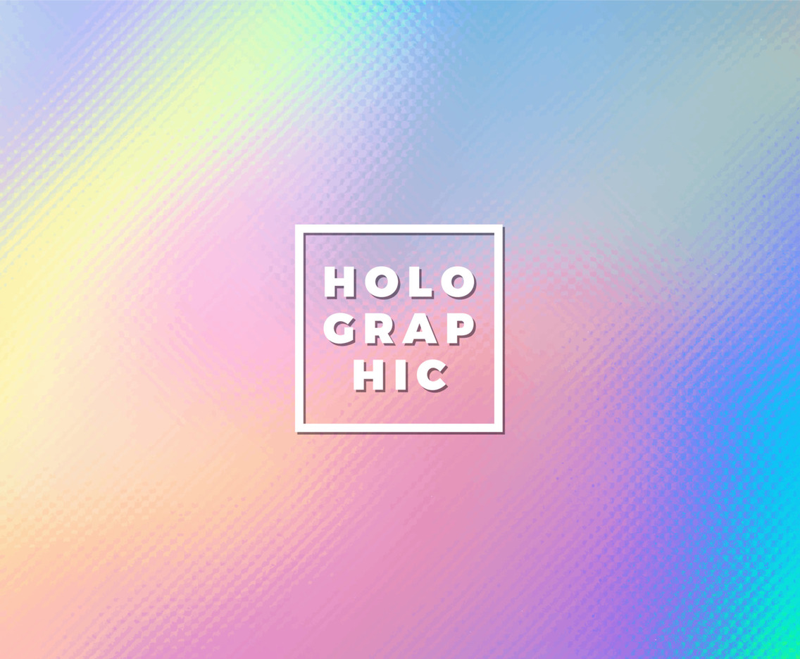 Colorful Holographic Background Concept