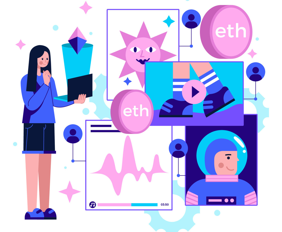 Non-Fungible Token Concept with Character