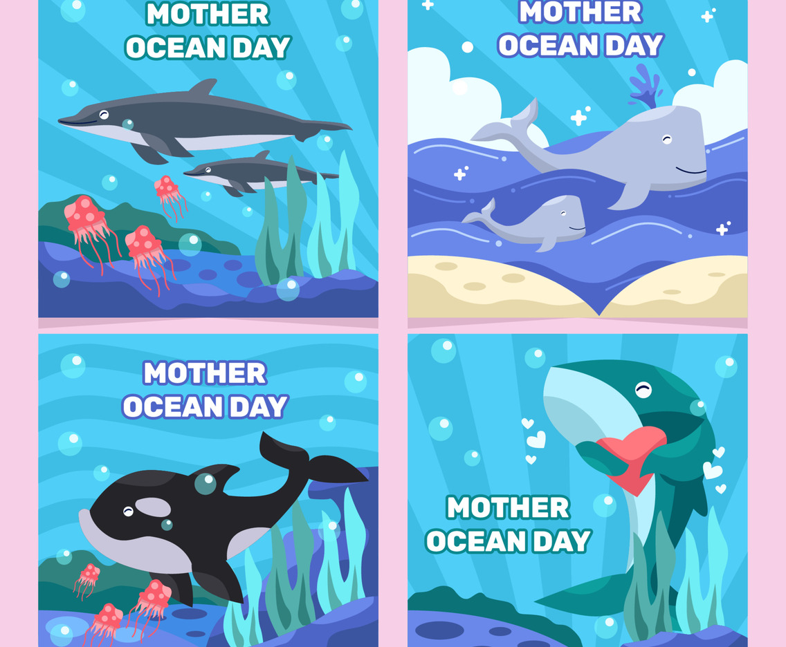 Ocean Day Social Media Post Collection