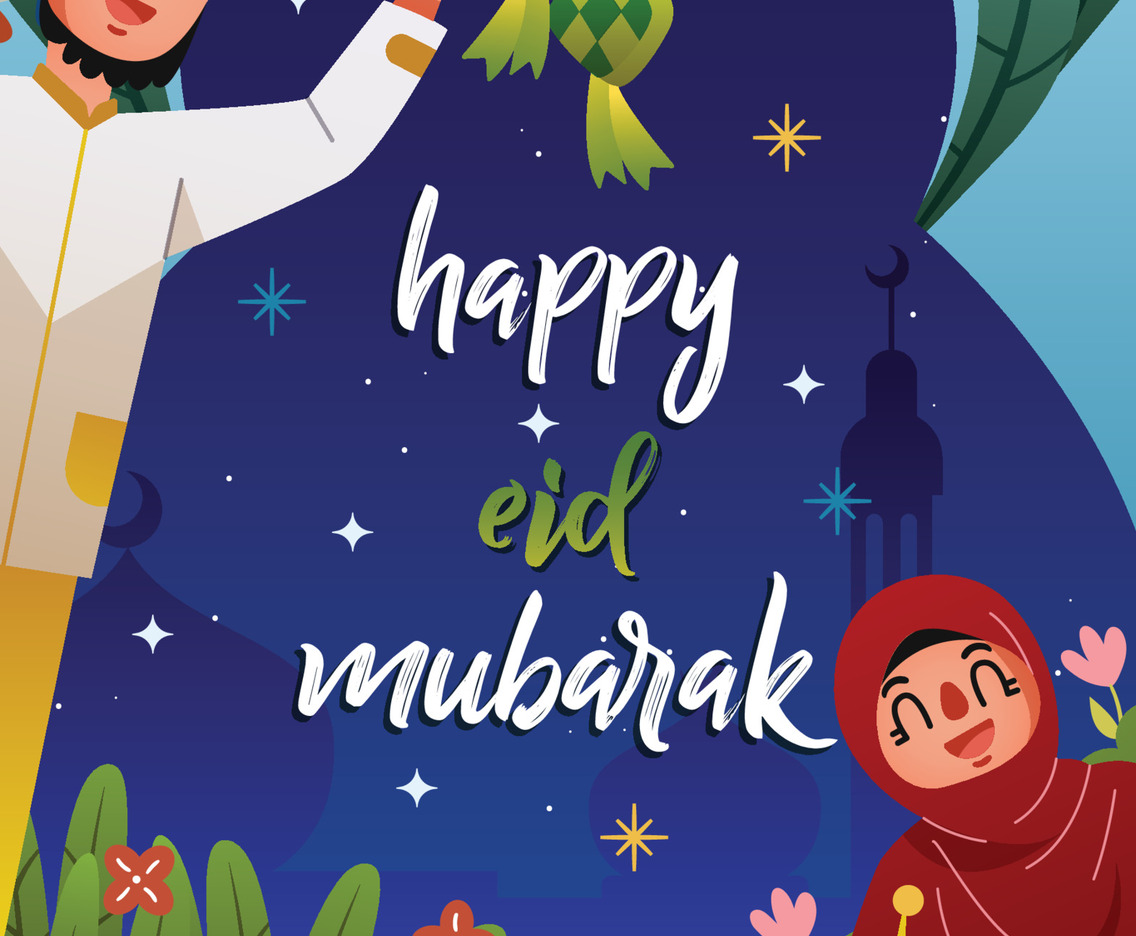 A Family Celebrating Eid Mubarak