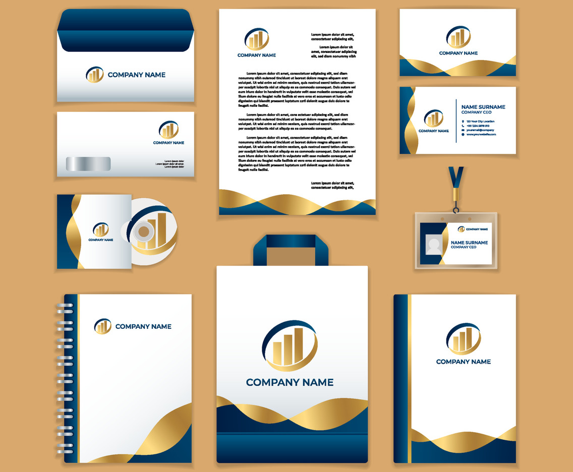 Business Stationary Kit Template Set