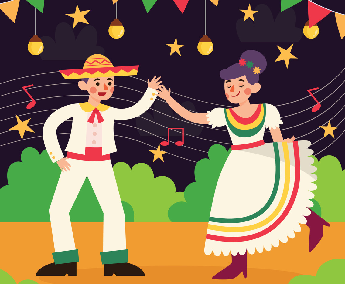 Dancing Together On The Night Of Cinco De Mayo