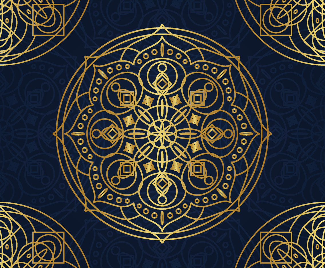 Golden Mandala Background