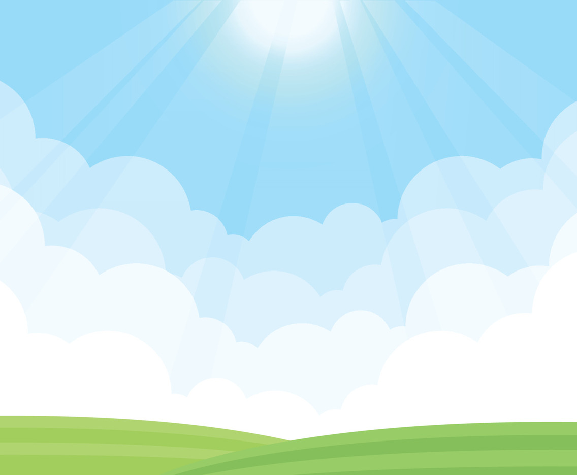Blue Sky with Shining Sun