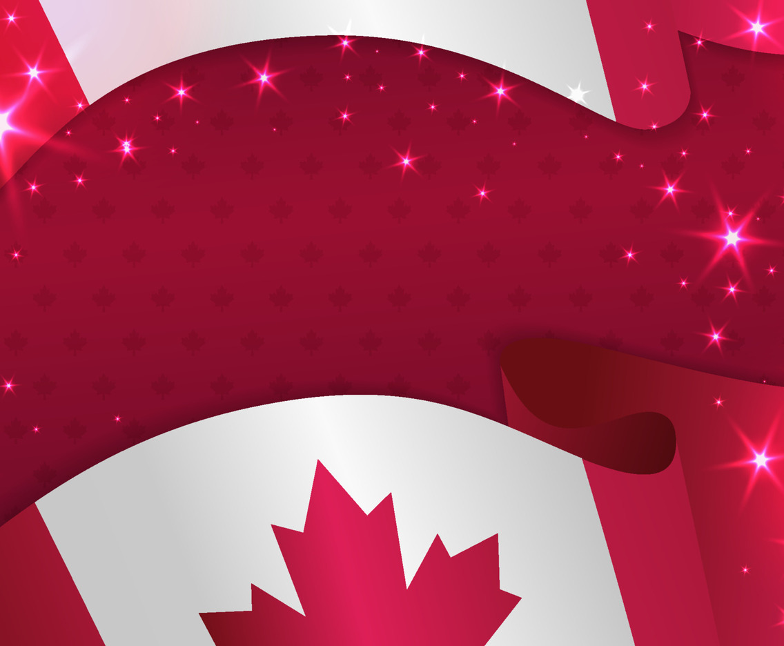 Victoria Day Celebration Background with Maple Leaf
