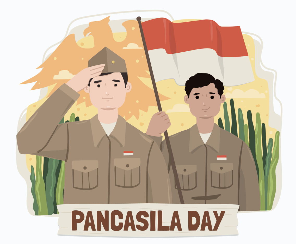 People Celebrate Pancasila Day