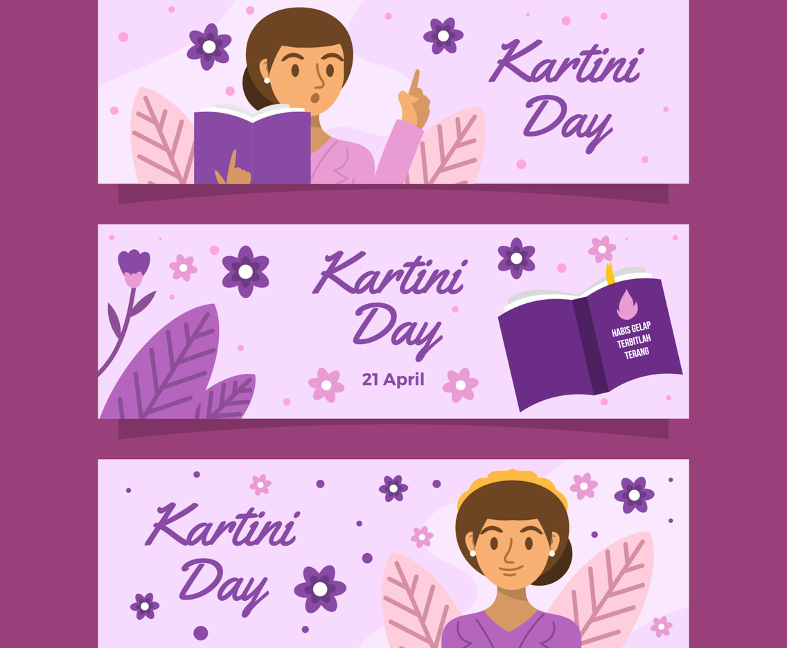 Kartini Day Festivity Banner Collection