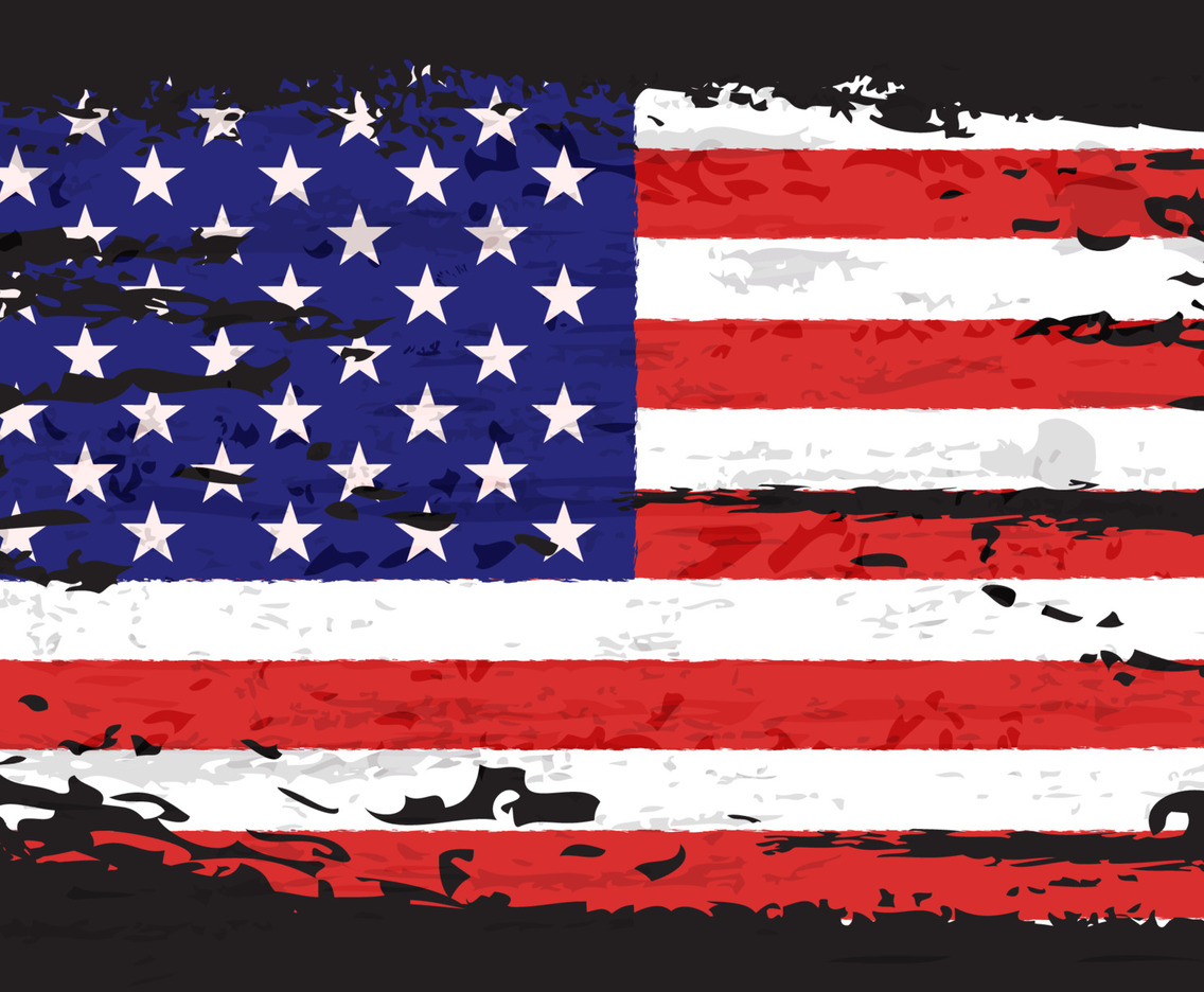 Vintage Distressed American Flag