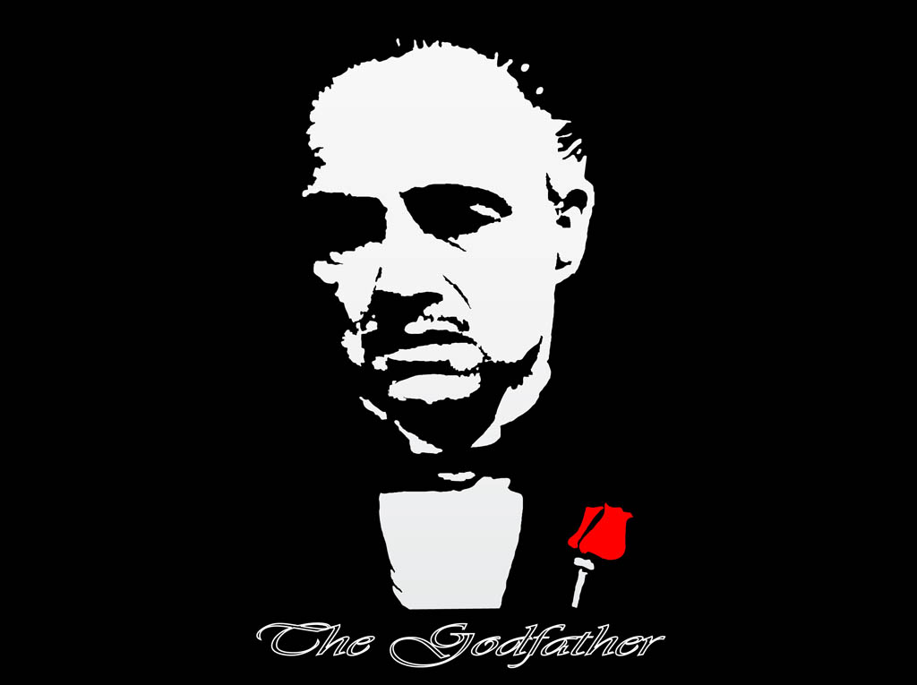 The Godfather Marlon Brando Vector Art & Graphics | freevector.com