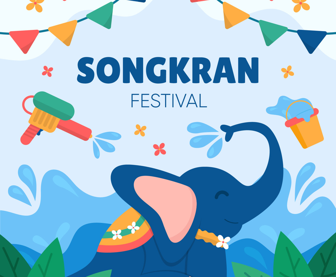 Songkran Water Festival Celebration Design