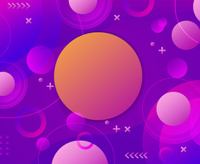 Abstract Circle Background with Gradient
